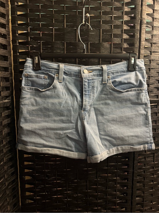 Levi's Pants - Levi's Light Blue Denim Rolled-Hem Shorts